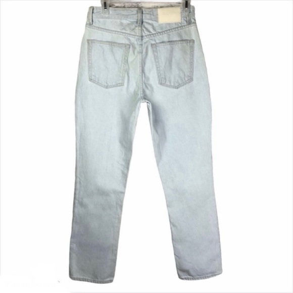 GRLFRND Karolina High Rise Cotton Button Fly Straight Crop Jeans NWT - Picture 3 of 10